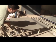 Macchina per la produzione di cartoni Mgo di grande formato, certificata CE, testata e ignifuga