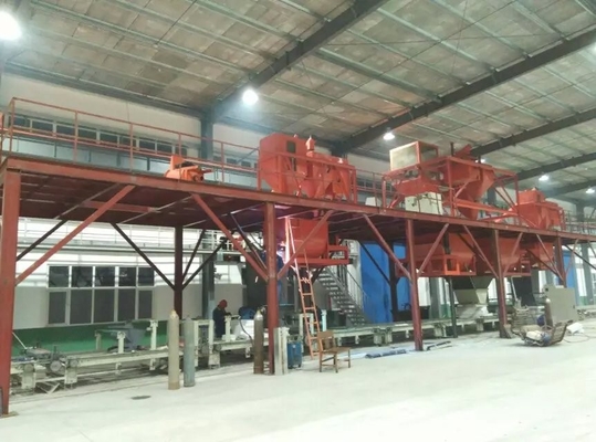Macchina per la fabbricazione di piastrelle da tetto a onde a colori di paglia per materie prime Mgo / Mgcl / fibra di vetro