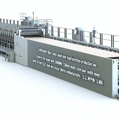 2400mm Board Length Fiber Cement Board Production Line For Board Width 1200mm And Low Thermal Conductivity ≤0.25W/mk
