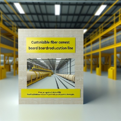 Linea di produzione di pannelli in fibrocemento personalizzabile con isolamento acustico ≥45dB