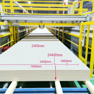 Linea di produzione pannelli in fibrocemento ignifughi con lunghezza 2400mm e larghezza 1200mm