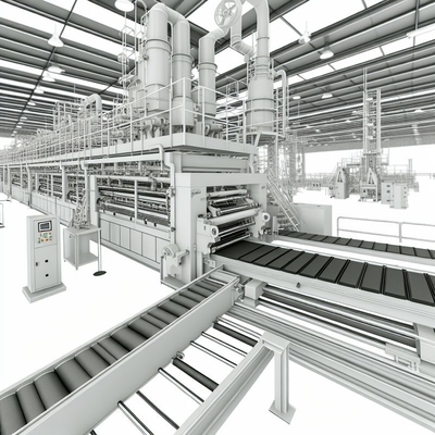 Linea di produzione per pannelli in fibrocemento da 2400mm per esterni con assorbimento d'acqua ≤10%