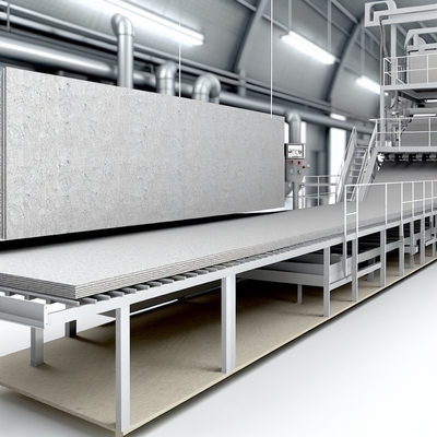 1.2-1.6 g/cm3 Densità Linea di produzione di cartoni di fibra di cemento Basso assorbimento idrico per uso industriale