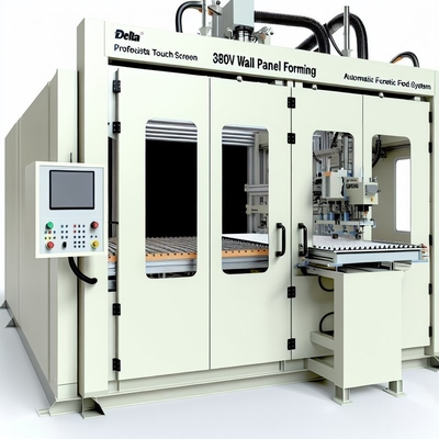 Macchina per la formazione di pannelli murali da 380 V con schermo Delta touch e alimentazione automatica