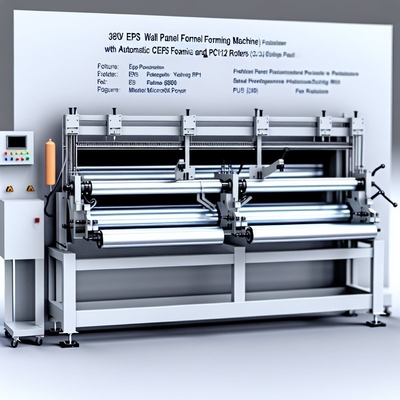 Macchina per la formazione di pannelli murali da 380 V con schiumatura automatica di EPS e rulli Cr12