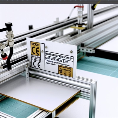 Conduttività termica ≤ 0,2 W/m.k Linea di produzione di cartoni MgO con certificazione CE