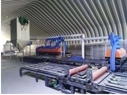 Maglia di vetro di fibra di 6 strati che insabbia la linea di produzione del bordo del MgO producendo i pannelli di parete